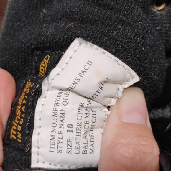 Quest Insulated Men's Leather Upper Winter/Work Boots Sz.10 Hardly Worn (X-104) - Picture 15 of 15